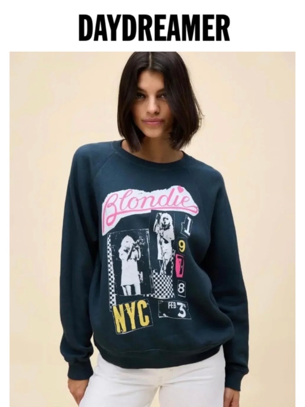 Daydreamer Blondie Valentine Collage Vintage Sweatshirt